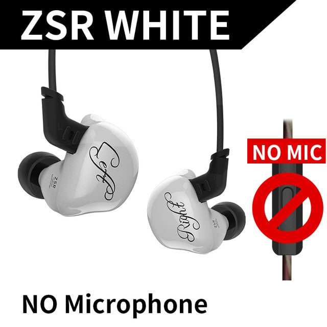 KZ ZSR Six Drivers In Ear Earphone Armature And Dynamic Hybrid Headset